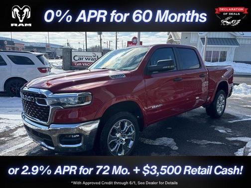Molten Red Pearlcoat 2026 RAM 1500 Big Horn/Lone Star