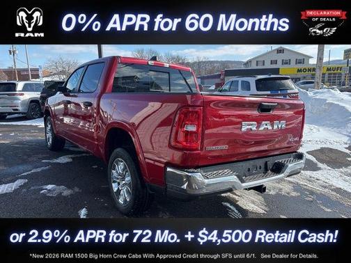 Molten Red Pearlcoat 2026 RAM 1500 Big Horn/Lone Star