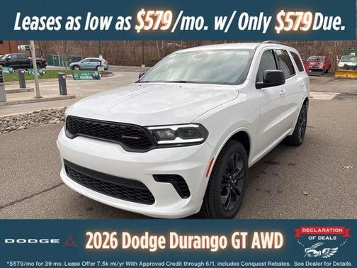 White Knuckle Clearcoat 2026 Dodge Durango GT