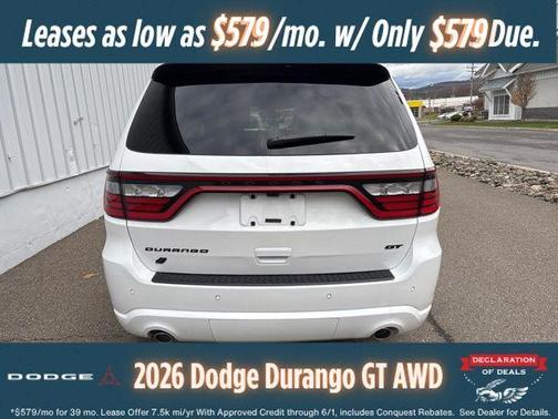White Knuckle Clearcoat 2026 Dodge Durango GT