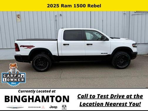 Bright White Clearcoat 2025 RAM 1500 Rebel