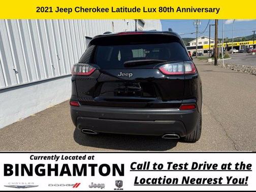 Diamond Black 2021 Jeep Cherokee Latitude Lux