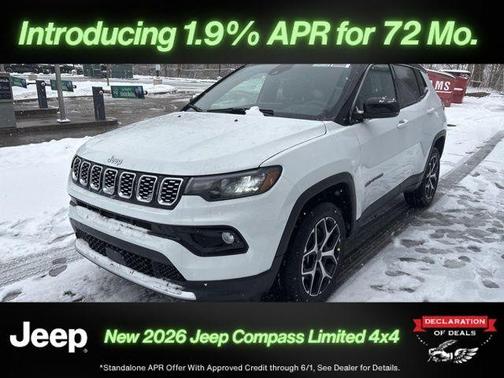 Bright White Clearcoat 2026 Jeep Compass Limited