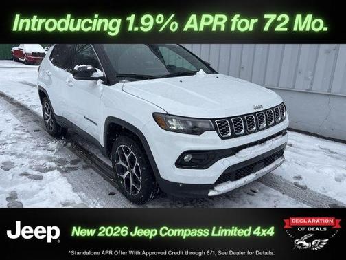 Bright White Clearcoat 2026 Jeep Compass Limited