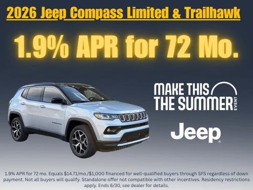 Bright White Clearcoat 2026 Jeep Compass Limited