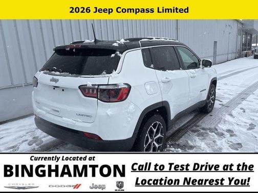Bright White Clearcoat 2026 Jeep Compass Limited