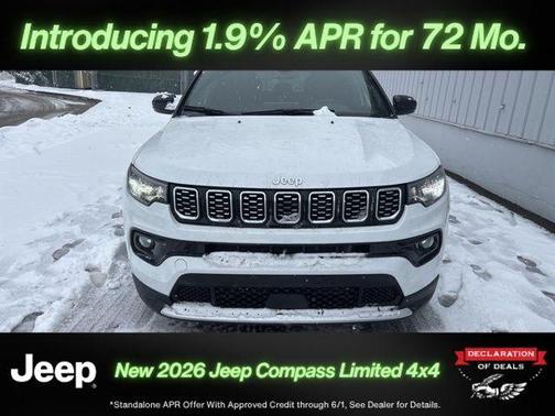 Bright White Clearcoat 2026 Jeep Compass Limited