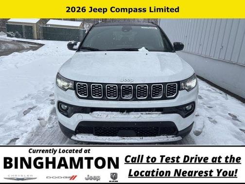 Bright White Clearcoat 2026 Jeep Compass Limited