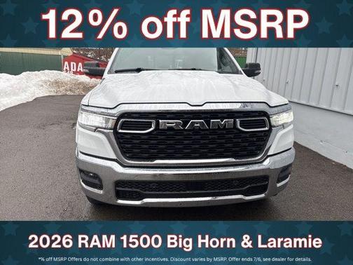 Bright White Clearcoat 2026 RAM 1500 Big Horn/Lone Star