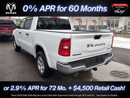 Bright White Clearcoat 2026 RAM 1500 Big Horn/Lone Star