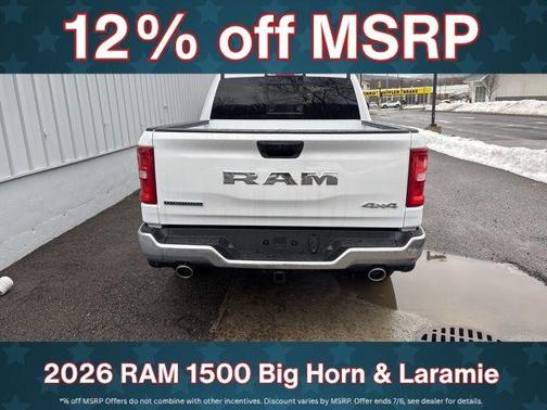Bright White Clearcoat 2026 RAM 1500 Big Horn/Lone Star