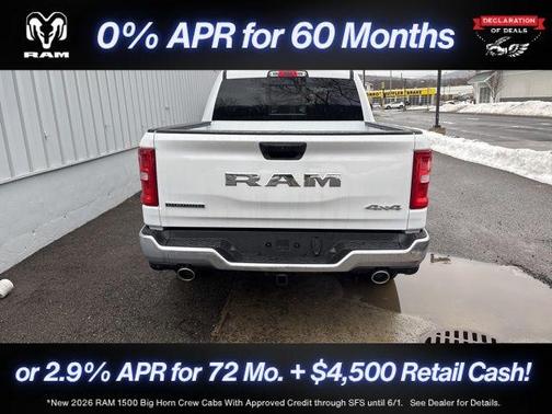 Bright White Clearcoat 2026 RAM 1500 Big Horn/Lone Star