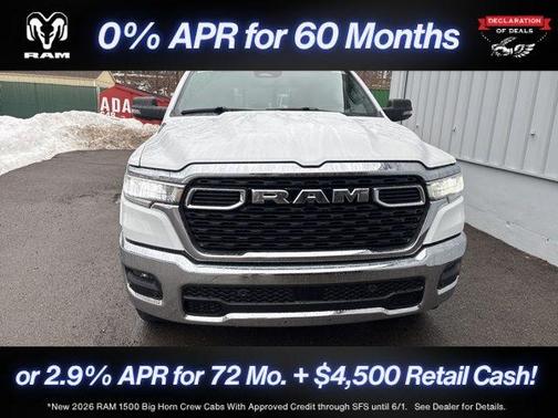 Bright White Clearcoat 2026 RAM 1500 Big Horn/Lone Star