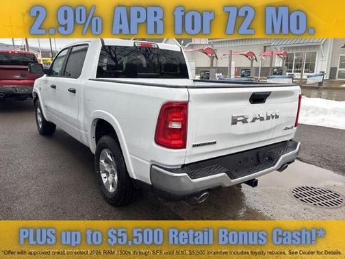 Bright White Clearcoat 2026 RAM 1500 Big Horn/Lone Star