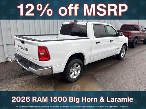 Bright White Clearcoat 2026 RAM 1500 Big Horn/Lone Star