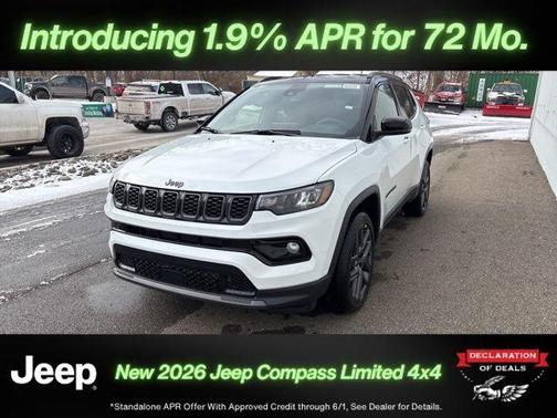 Bright White Clearcoat 2026 Jeep Compass Limited