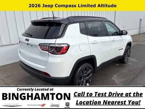 Bright White Clearcoat 2026 Jeep Compass Limited