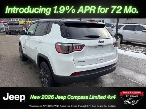 Bright White Clearcoat 2026 Jeep Compass Limited