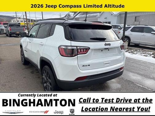 Bright White Clearcoat 2026 Jeep Compass Limited