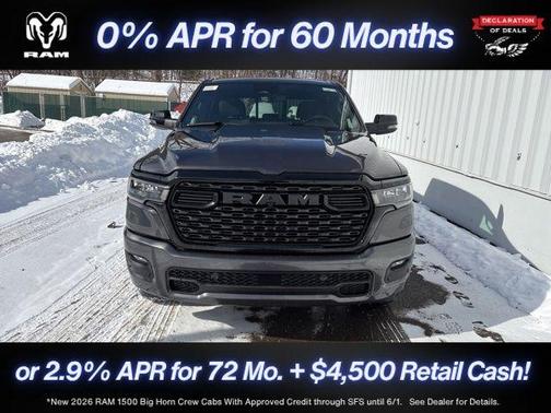 Granite Crystal Clearcoat Metallic 2026 RAM 1500 Big Horn/Lone Star