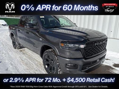 Granite Crystal Clearcoat Metallic 2026 RAM 1500 Big Horn/Lone Star
