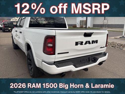 Bright White Clearcoat 2026 RAM 1500 Big Horn/Lone Star