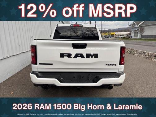 Bright White Clearcoat 2026 RAM 1500 Big Horn/Lone Star