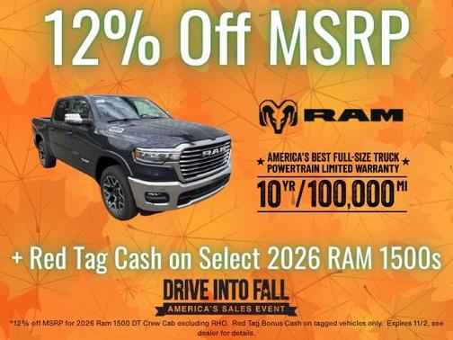 Bright White Clearcoat 2026 RAM 1500 Big Horn/Lone Star