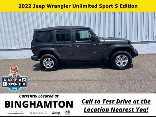 Granite Crystal Clearcoat Metallic 2022 Jeep Wrangler Unlimited Sport