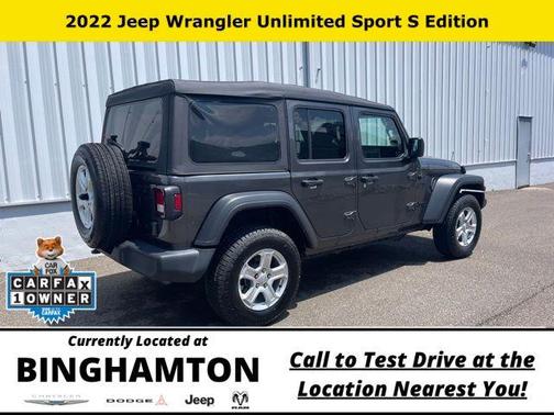 Granite Crystal Clearcoat Metallic 2022 Jeep Wrangler Unlimited Sport