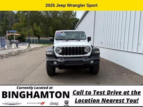 Bright White Clearcoat 2025 Jeep Wrangler Sport