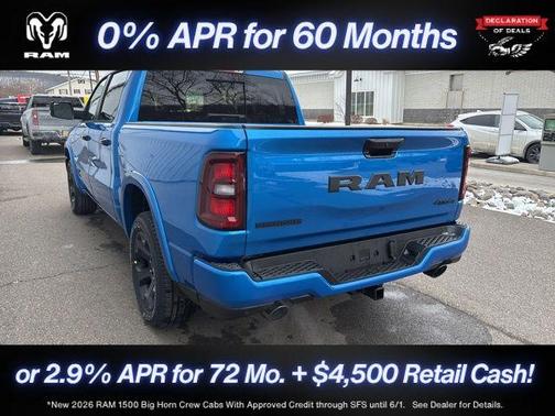 Hydro Blue Pearlcoat 2026 RAM 1500 Big Horn/Lone Star