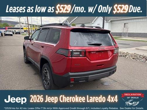 Red 2026 Jeep Cherokee LAREDO/LIMITED