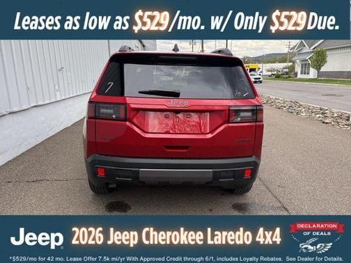 Red 2026 Jeep Cherokee LAREDO/LIMITED
