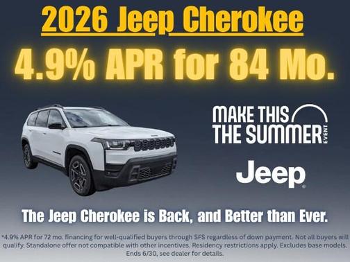 Red 2026 Jeep Cherokee LAREDO/LIMITED