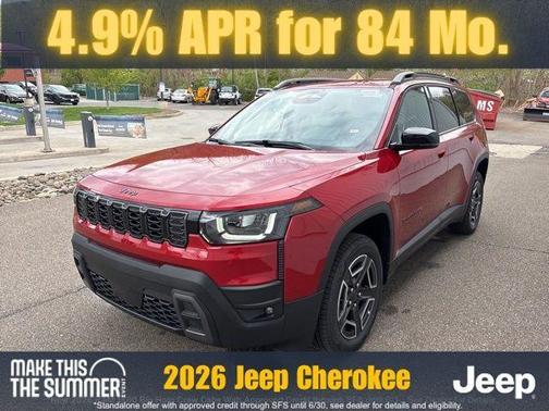 Red 2026 Jeep Cherokee LAREDO/LIMITED