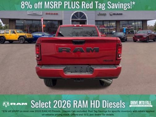 Molten Red Pearlcoat 2026 RAM 2500 Black Express