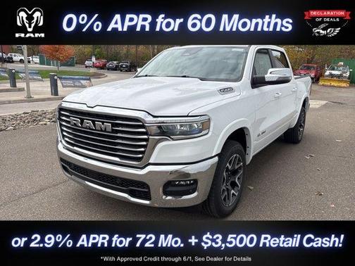 Bright White Clearcoat 2026 RAM 1500 Laramie