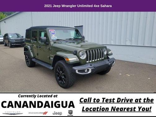 Sarge Green Clearcoat 2021 Jeep Wrangler Unlimited 4xe Sahara