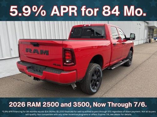 Flame Red Clearcoat 2026 RAM 2500 Tradesman