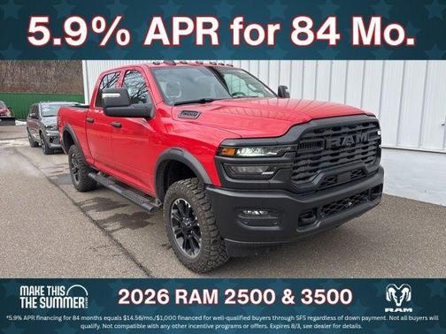 Flame Red Clearcoat 2026 RAM 2500 Tradesman