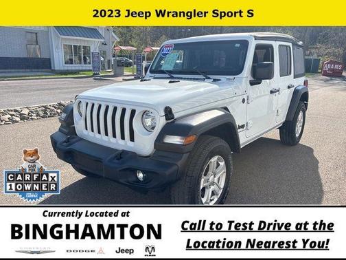 Bright White Clearcoat 2023 Jeep Wrangler Sport