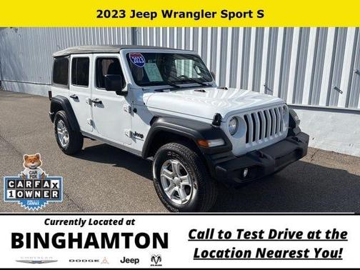 Bright White Clearcoat 2023 Jeep Wrangler Sport