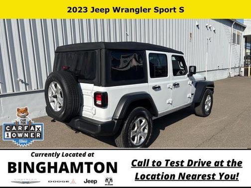 Bright White Clearcoat 2023 Jeep Wrangler Sport