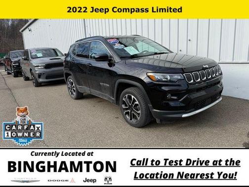 Diamond Black 2022 Jeep Compass Limited
