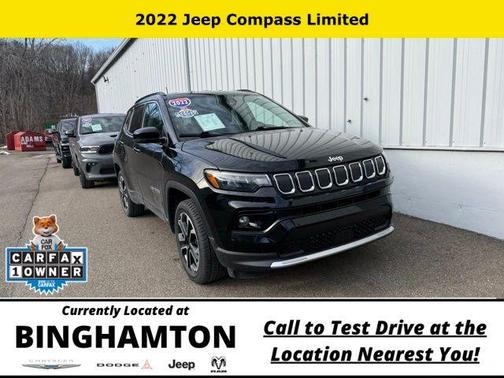 Diamond Black 2022 Jeep Compass Limited