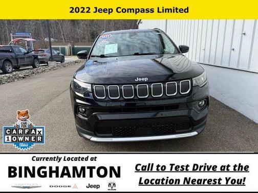 Diamond Black 2022 Jeep Compass Limited