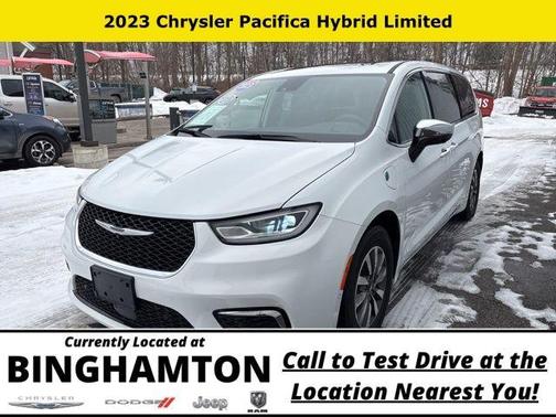Bright White Clearcoat 2023 Chrysler Pacifica Hybrid Limited