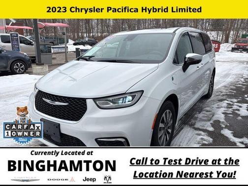Bright White Clearcoat 2023 Chrysler Pacifica Hybrid Limited