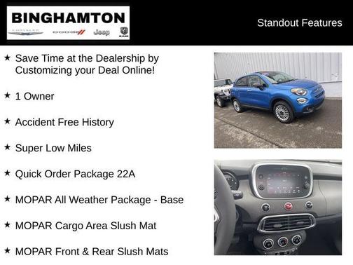 Blue 2023 FIAT 500X Pop
